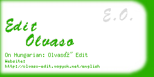 edit olvaso business card